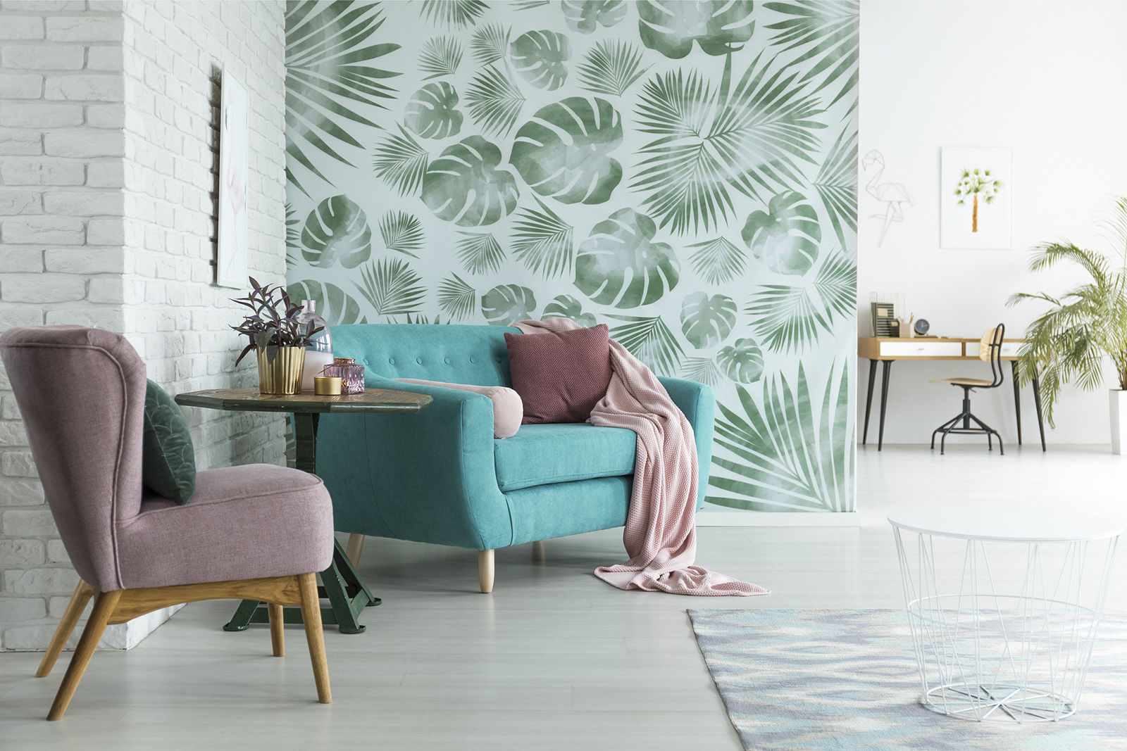 Bold print wallpaper